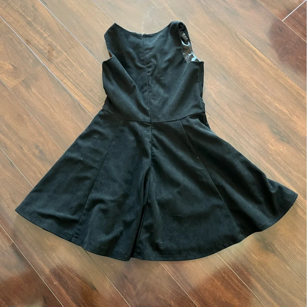 ⭐️ EUC - Elissa B - Black Lined Dress Girls 10 Style 8558